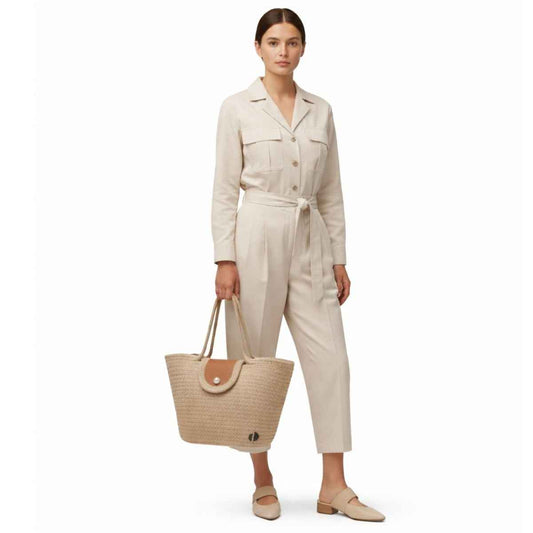 Norwena Mini Tote Bag | Stylish Cotton Rope Carryall - Norwena