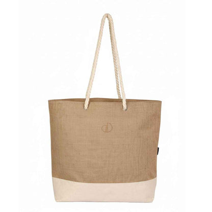 Norwena Beach Tote | Jute & Cotton Canvas