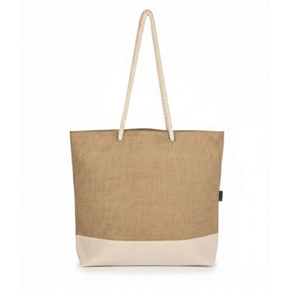 Norwena Beach Tote | Jute & Cotton Canvas