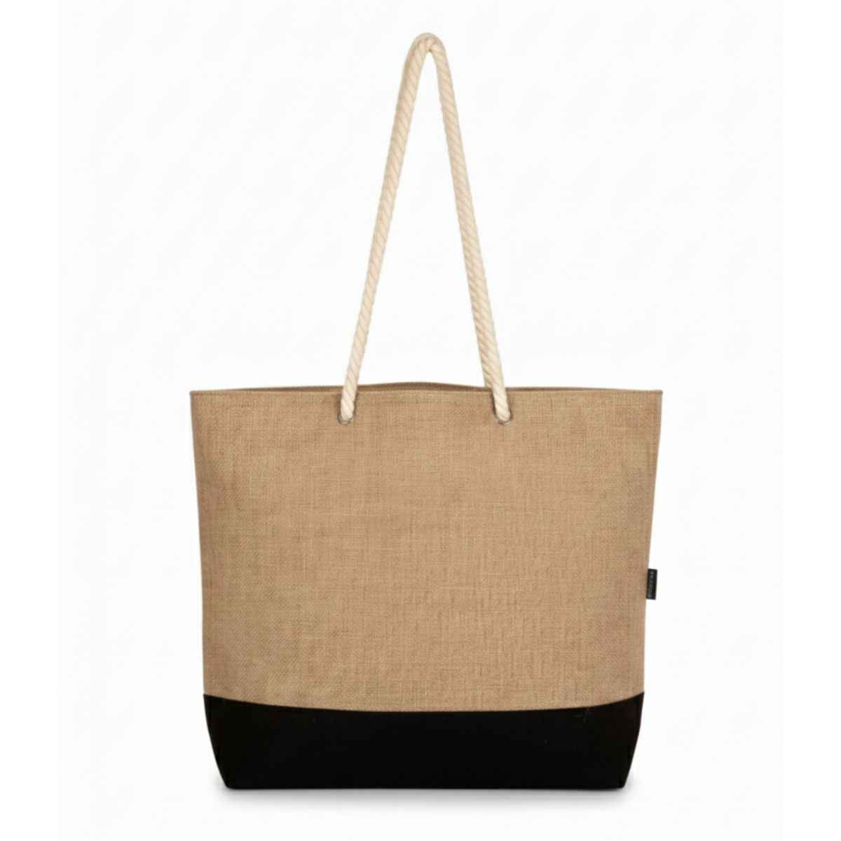 Norwena Beach Tote | Jute & Cotton Canvas