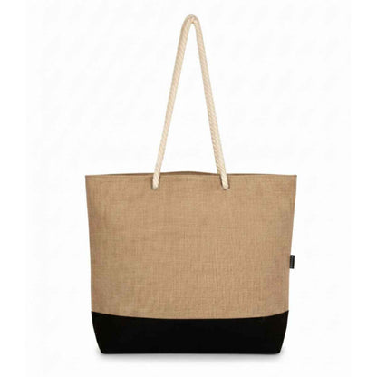 Norwena Beach Tote | Jute & Cotton Canvas