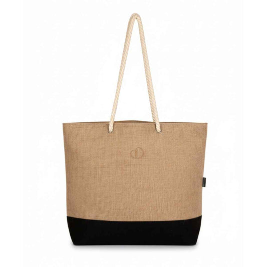Norwena Beach Tote | Jute & Cotton Canvas