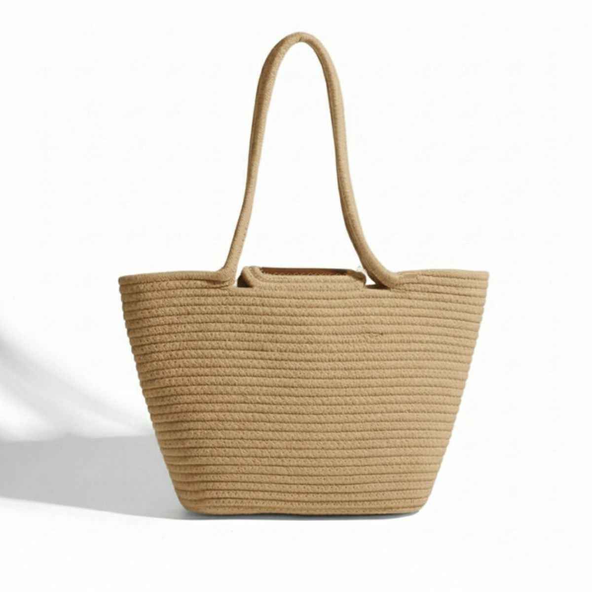 Norwena Mini Tote Bag | Stylish Cotton Rope Carryall - Norwena